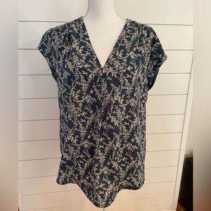 Fun2Fun teal and white floral tunic top